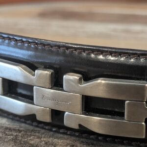 Rare Ferragamo Men's Leather Belt 100cm